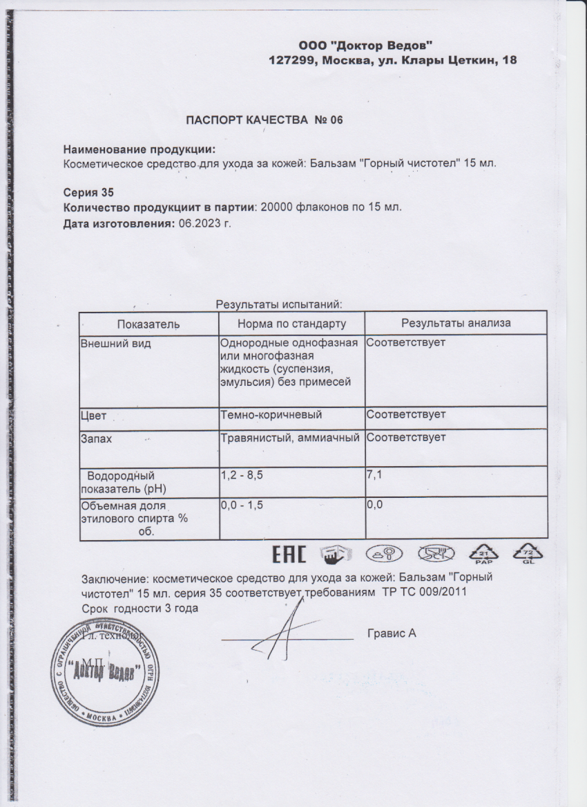 Паспорт №062023